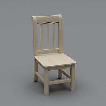 松堡王国  SH003椅子 儿童家具3D模型