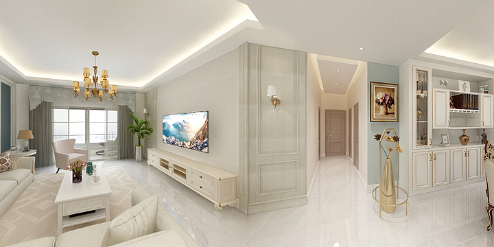 百舸JLje-清镇145美式-装修设计方案