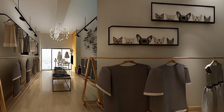 高品质J人-兄弟童装店-装修设计方案