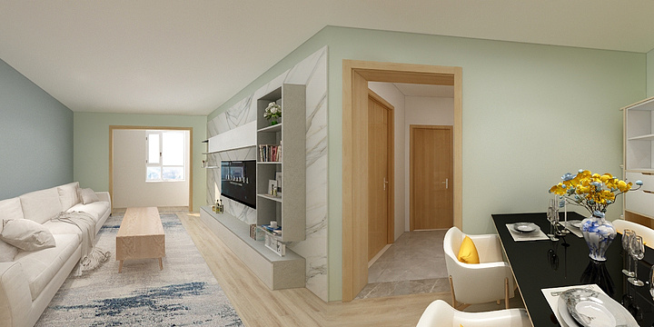 孔设计的效果图-祁1-世嘉博苑-装修设计方案