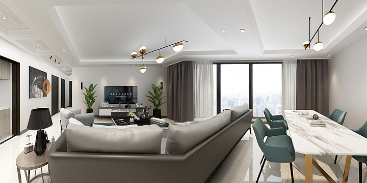 整装设计师LYZ-仁和公园大户型现代-副本-装修设计方案