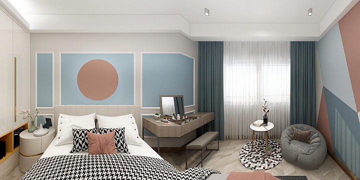 杨刘承-德信海德公园83.00㎡A2’3室2厅1卫1厨-装修设计方案