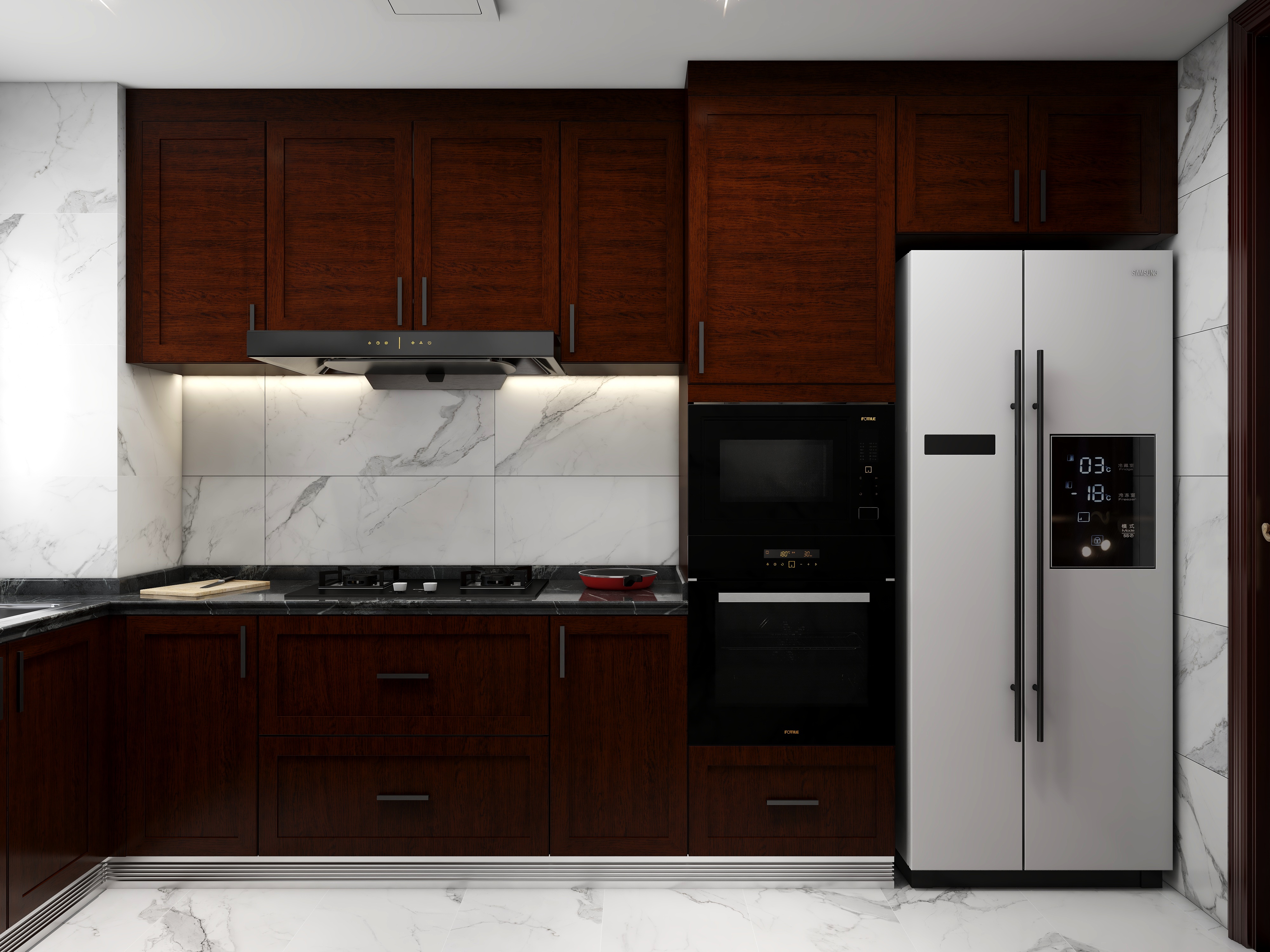 至简名设一钱春-【踏山河】130平中式四居室装修效果图