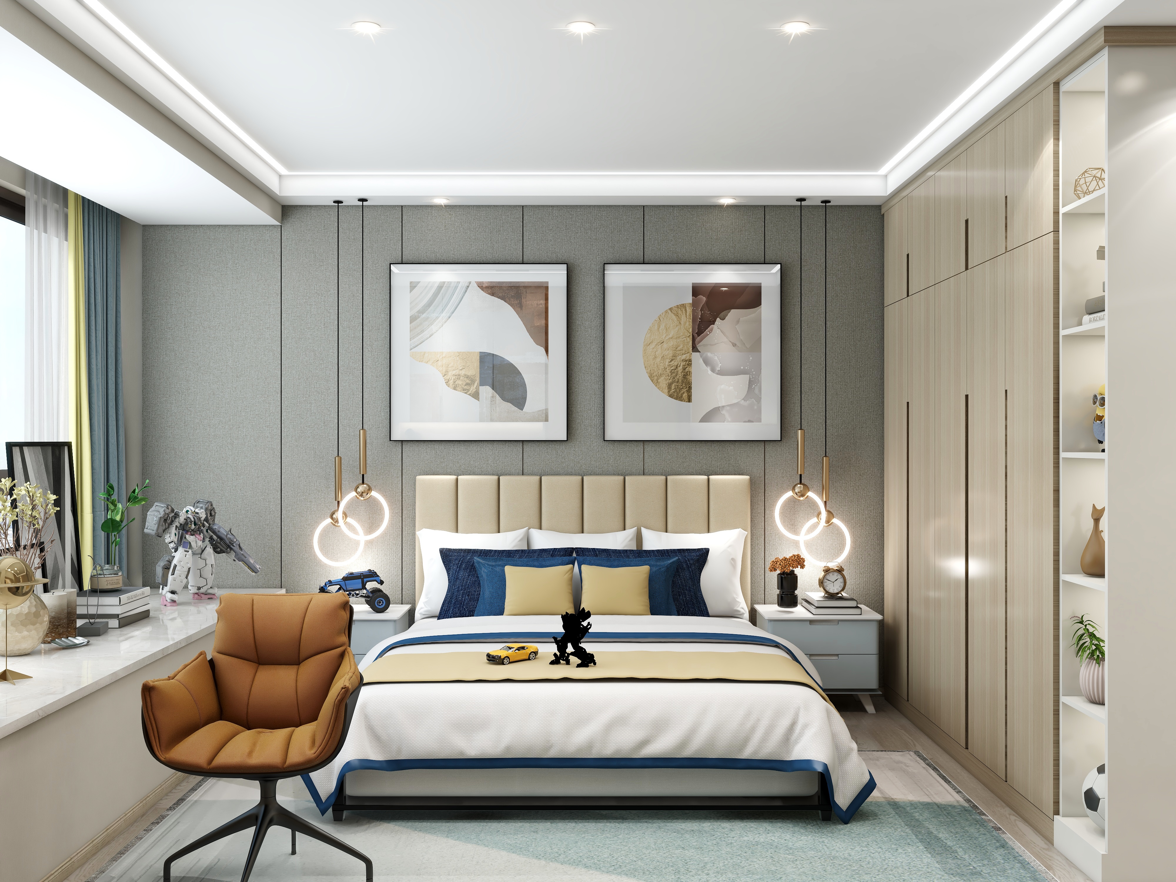 湛智华-新中式166平4房装修效果图