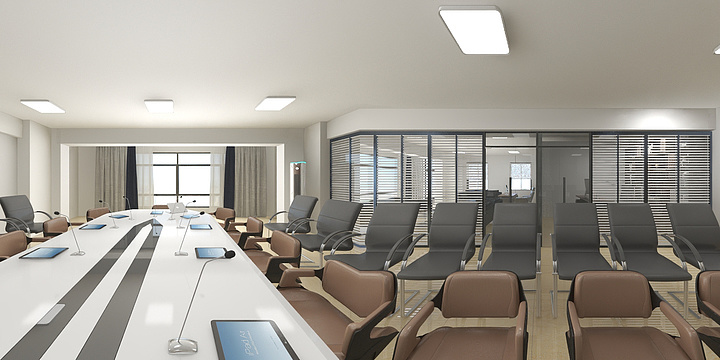 孔设计的效果图-中安盛业大厦办公室-装修设计方案