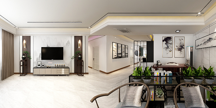 爬爬马赫设计-萍乡南昌北货边3室2厅2卫-装修设计方案