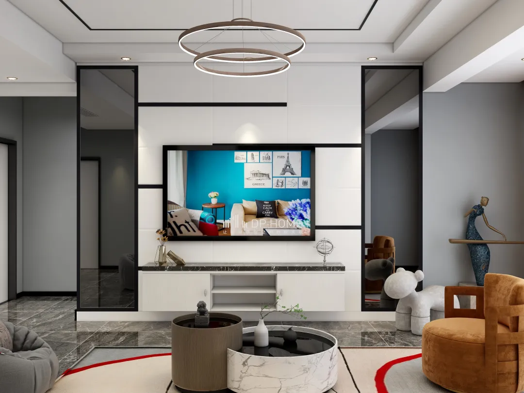 至简名设一马文浩的装修设计方案:132m² modern apartment