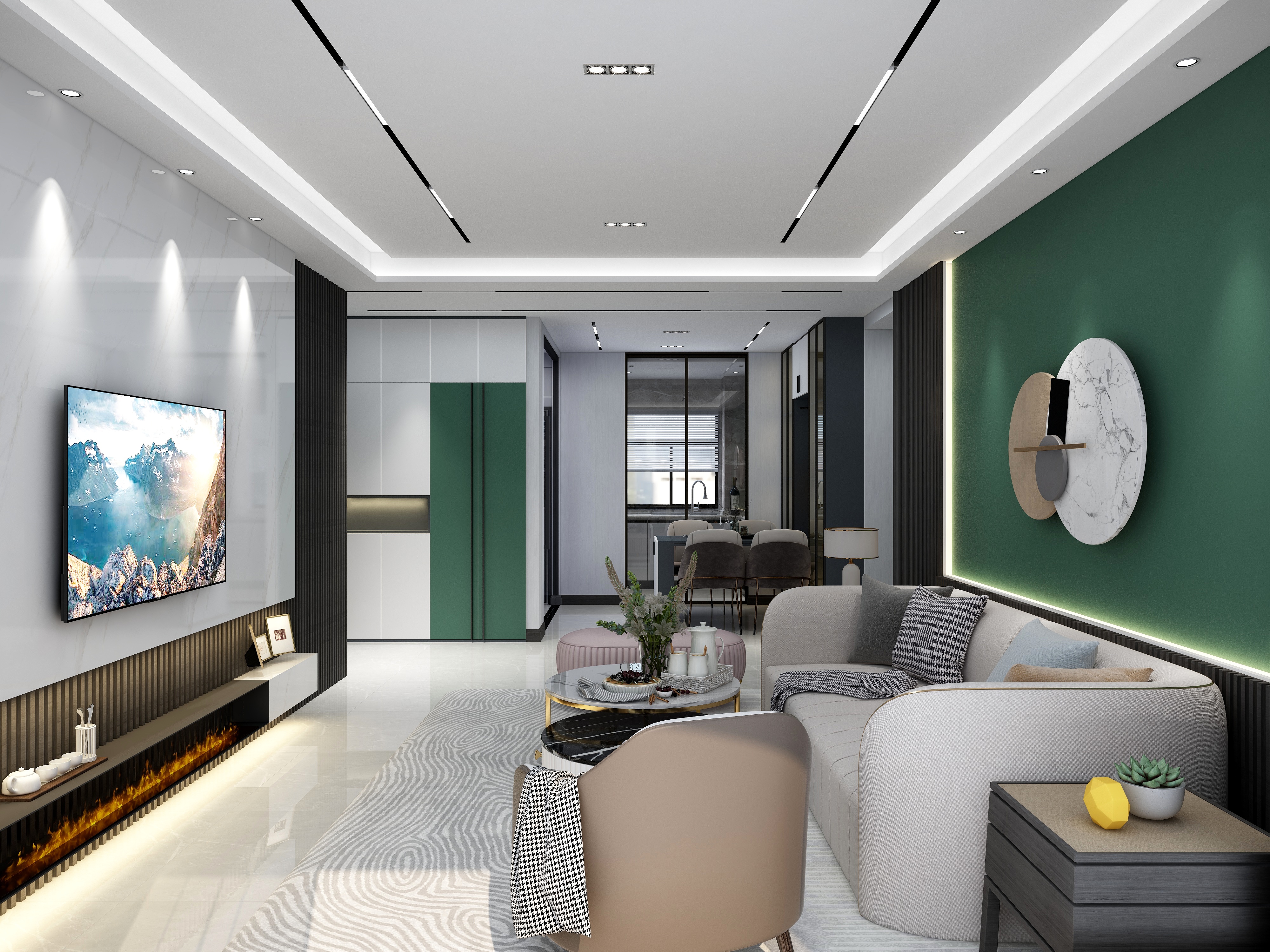 木星企业号-120-意式轻奢装修效果图