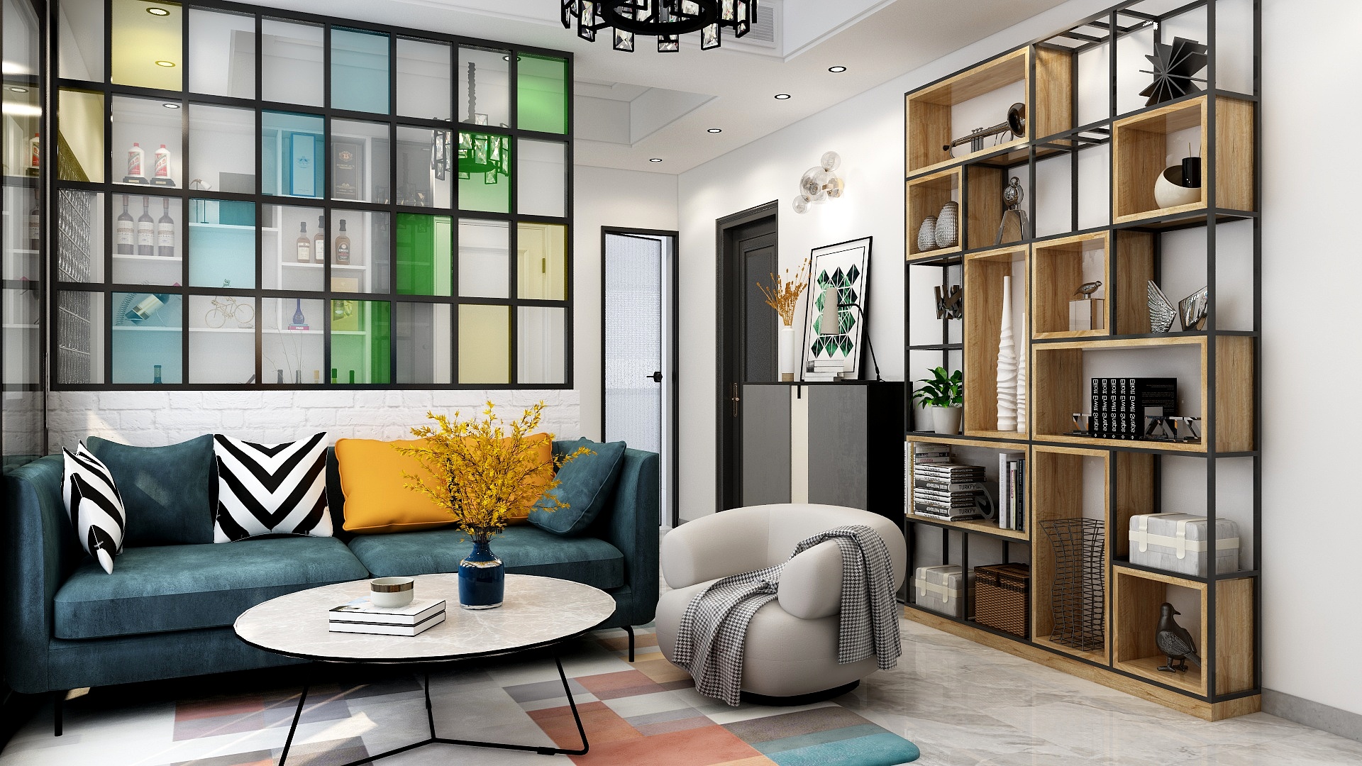 祥筑-瑞和园89.50㎡B户型3室2厅1卫-装修设计方案