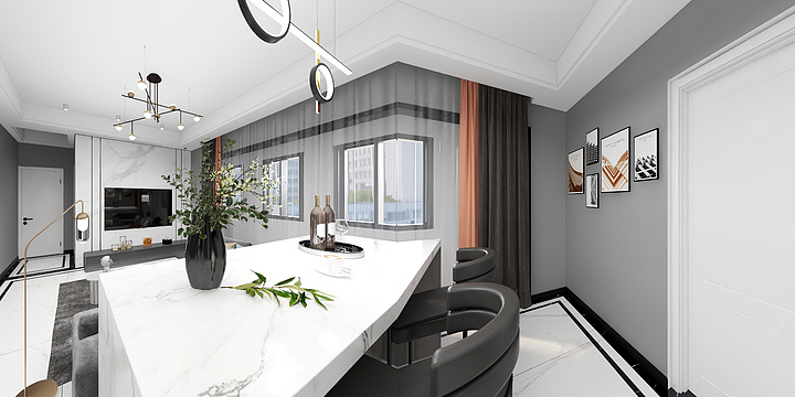 深圳独立设计师亦恒-瑞和园89.50㎡B户型3室2厅1卫-装修设计方案