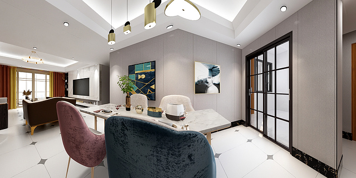 自然居装饰有限公司-潇湘第一城11-1-2208-装修设计方案