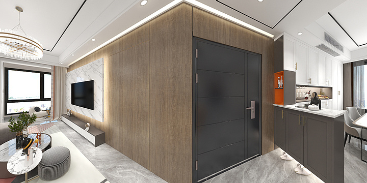 dd花花-湖畔壹号1401-装修设计方案