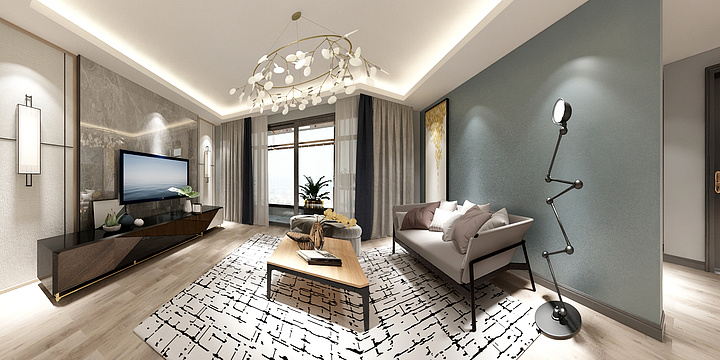 祥苑装饰设计总监刘强-东哲中南府118平方-装修设计方案