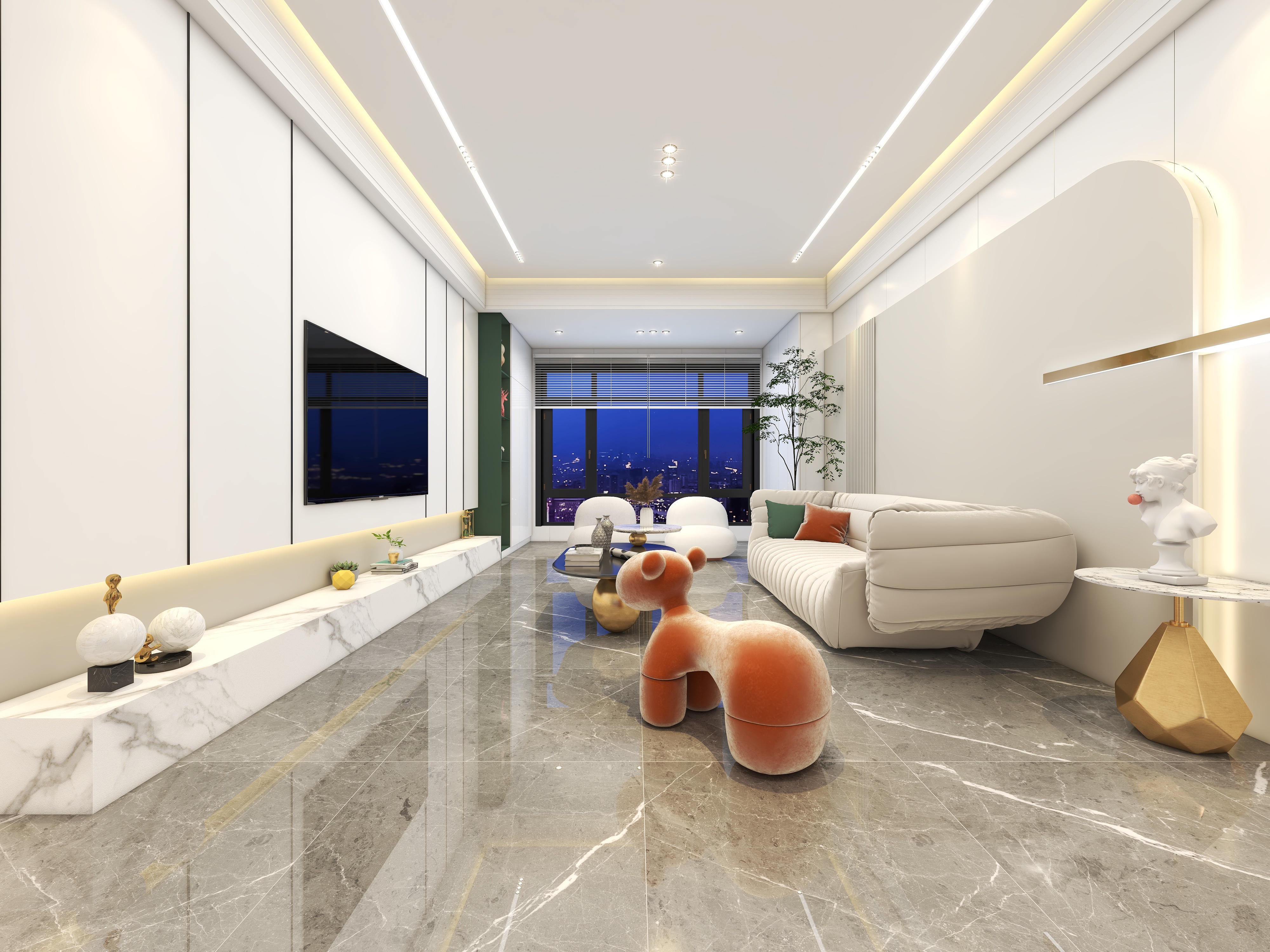 至简名设一陈玉香-现代极简160㎡『惜染』-装修设计方案