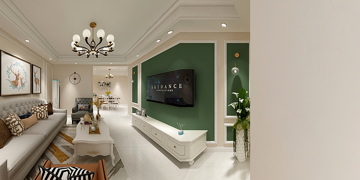 莫闹先森-诗城4-3号户型简欧-装修设计方案