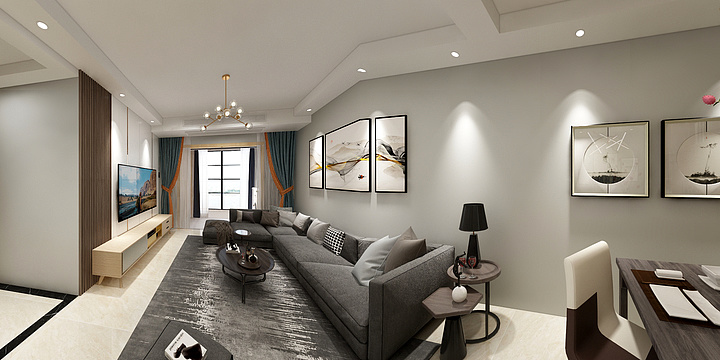 淮南金卓优越装饰公司-世茂公园城16栋3303-装修设计方案