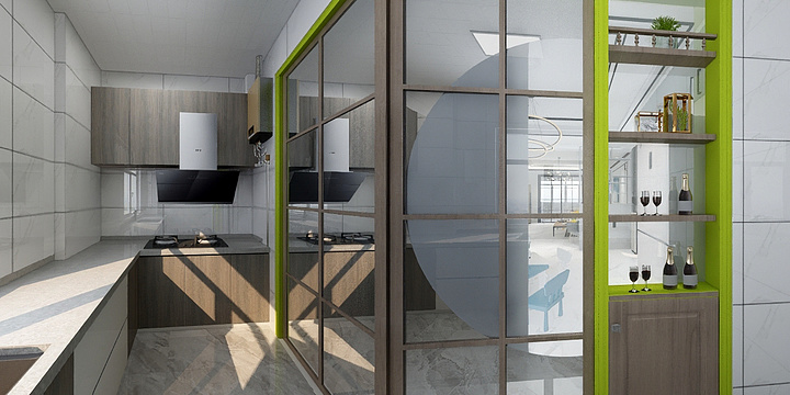 薇华装饰-大东关新村五号楼二单元901装修设计图-装修设计方案