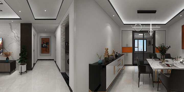 青云设计装饰-蒙阴安泰臻品2-2-704-装修设计方案