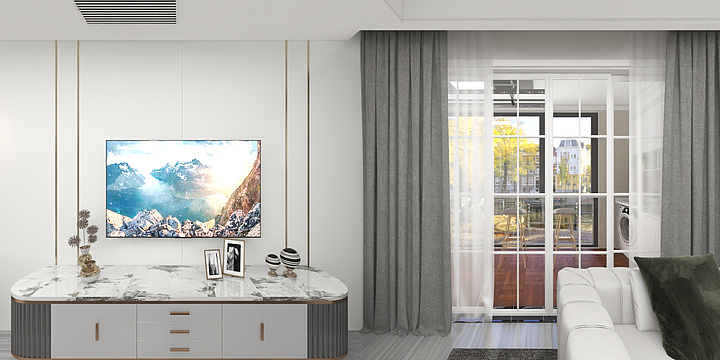 绘图员306-轻奢效果图-装修设计方案