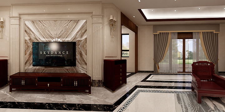 新中式豪宅德哥-装修设计方案