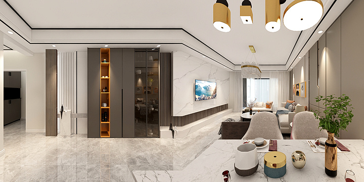 室内全案-六号公馆徐姐雅居-装修设计方案