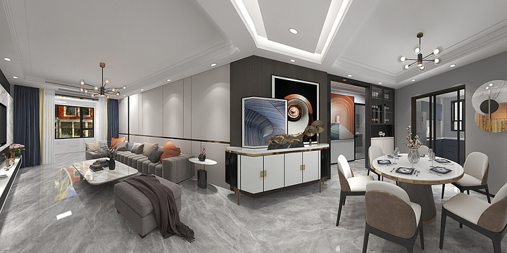 森森工作室-中梁135样板间-装修设计方案