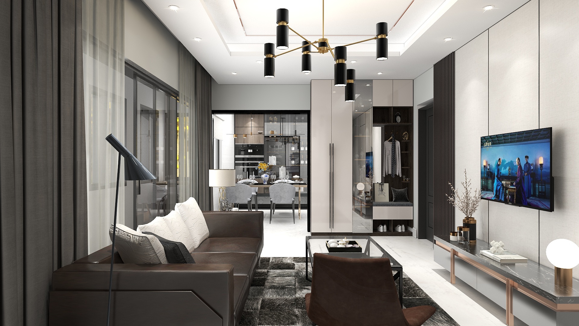 规划环境-瑞和园89.50㎡（现代）装修效果图