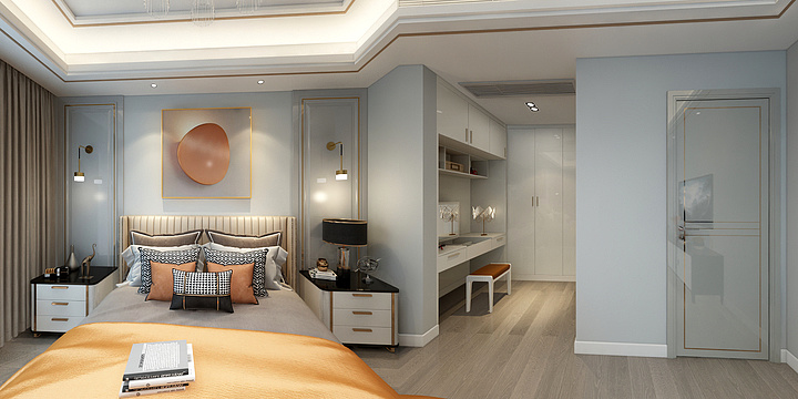 萧虎-钻石湾主卧室-装修设计方案