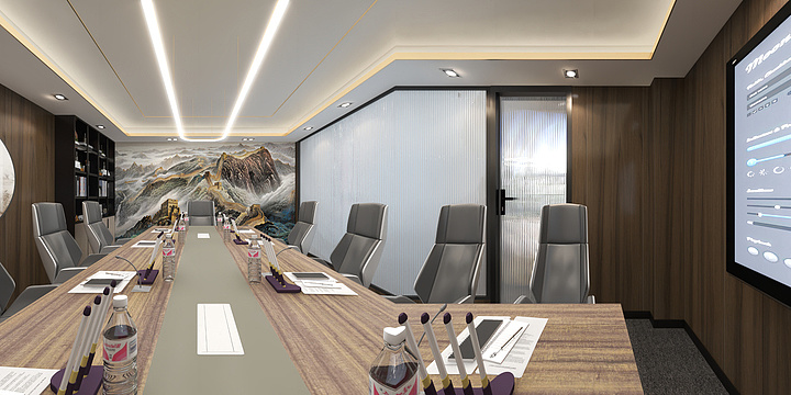 冰点云图-云祥会议室-装修设计方案