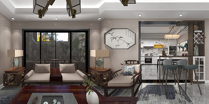 李奇君-两层|御景新城7号楼2单元101室-装修设计方案