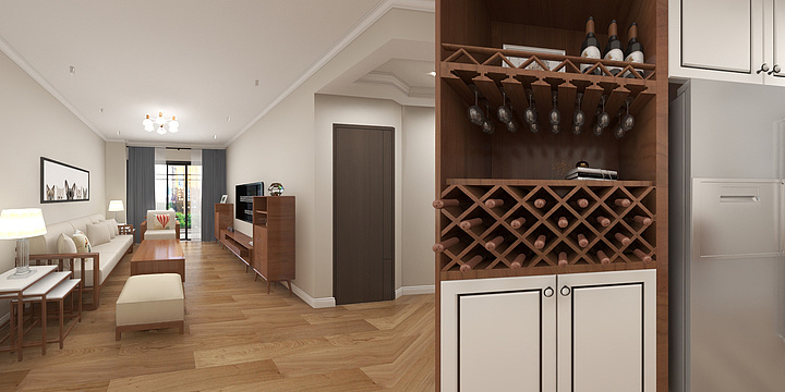 图老吴-活立康城深色调-装修设计方案