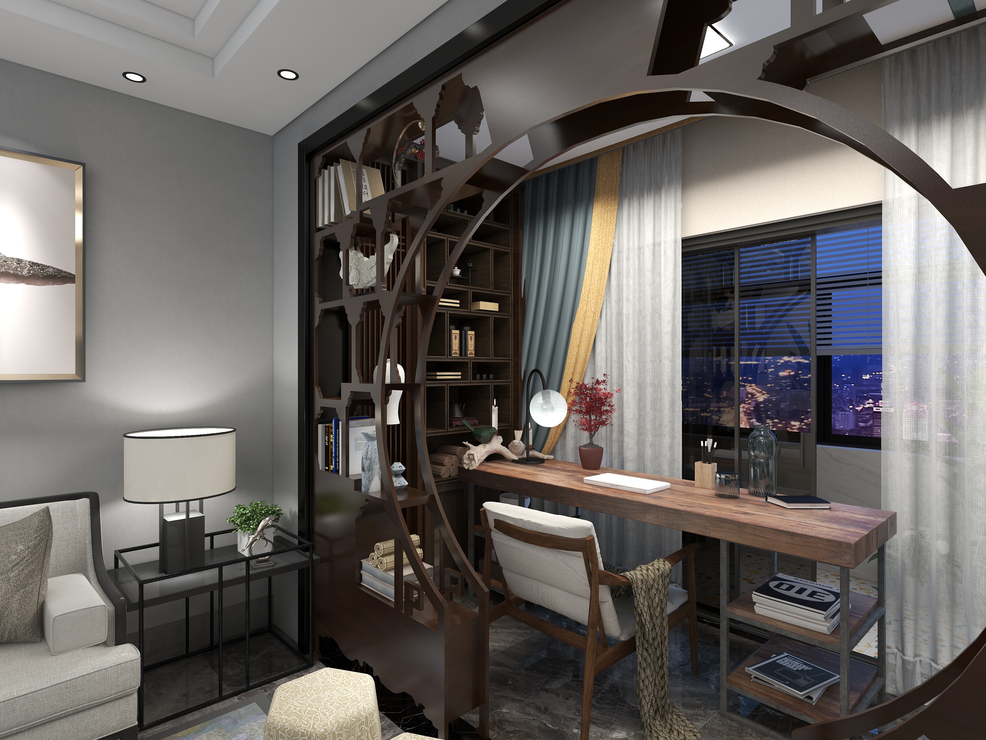 建筑装修全案设计师-渲染灯光高级证书作业-装修设计方案