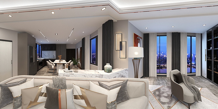 设计大咖121-世纪城现代轻奢115-装修设计方案