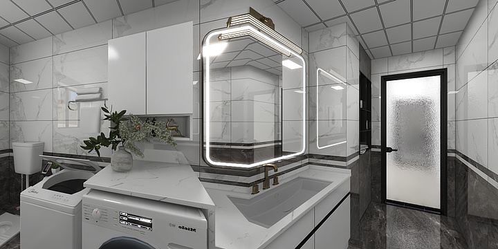 陈翔兀系原创-万源城二十二栋一单元102一楼客厅-装修设计方案