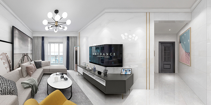 HM室内空间设计-富盈公馆30-1-501-方案2-装修设计方案