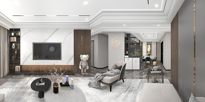 L文江-现代无主灯-装修设计方案