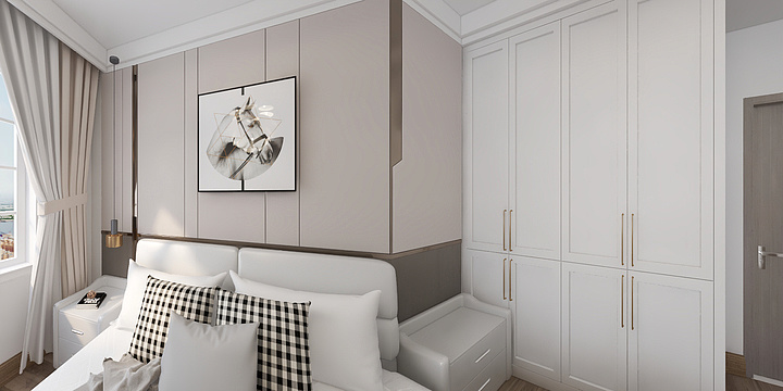 王桂晗-花语馨苑85平方案二-装修设计方案