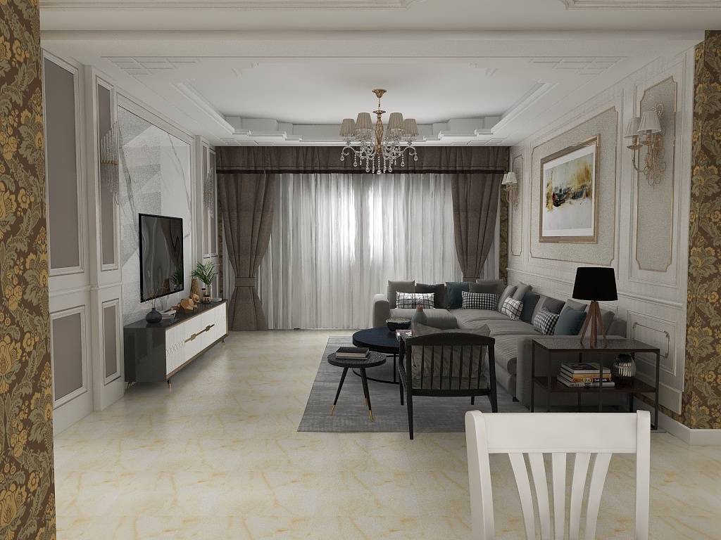 石家庄市唐臣装饰-兴华家园3号A三室两厅两卫133.54-装修设计方案