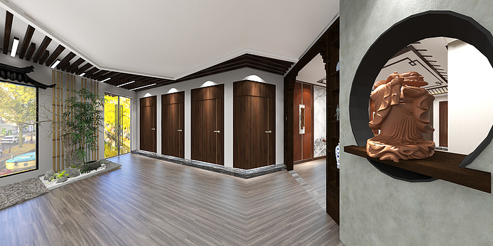 全景漫游效果图720-店面设计-装修设计方案