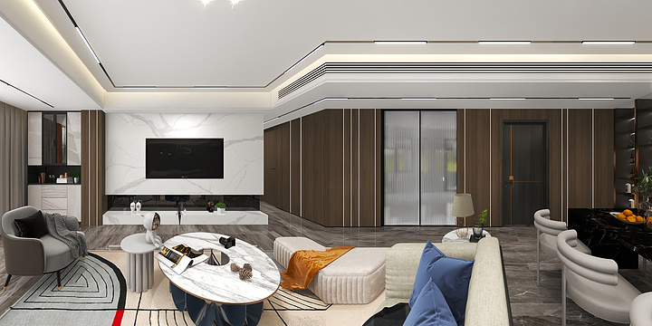 非再空间设计-朗基香樾府现代风格4居室-装修设计方案