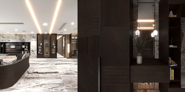 908Nvex-东山谷碧桂园304㎡3室-装修设计方案