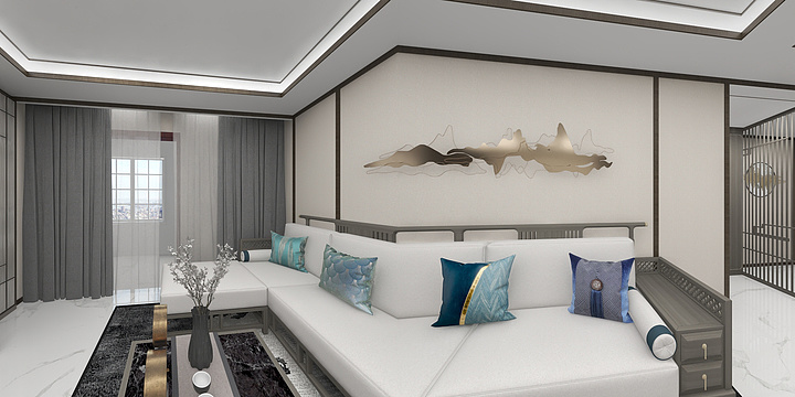 设计师郑hgCq-丰台费城-中式-装修设计方案