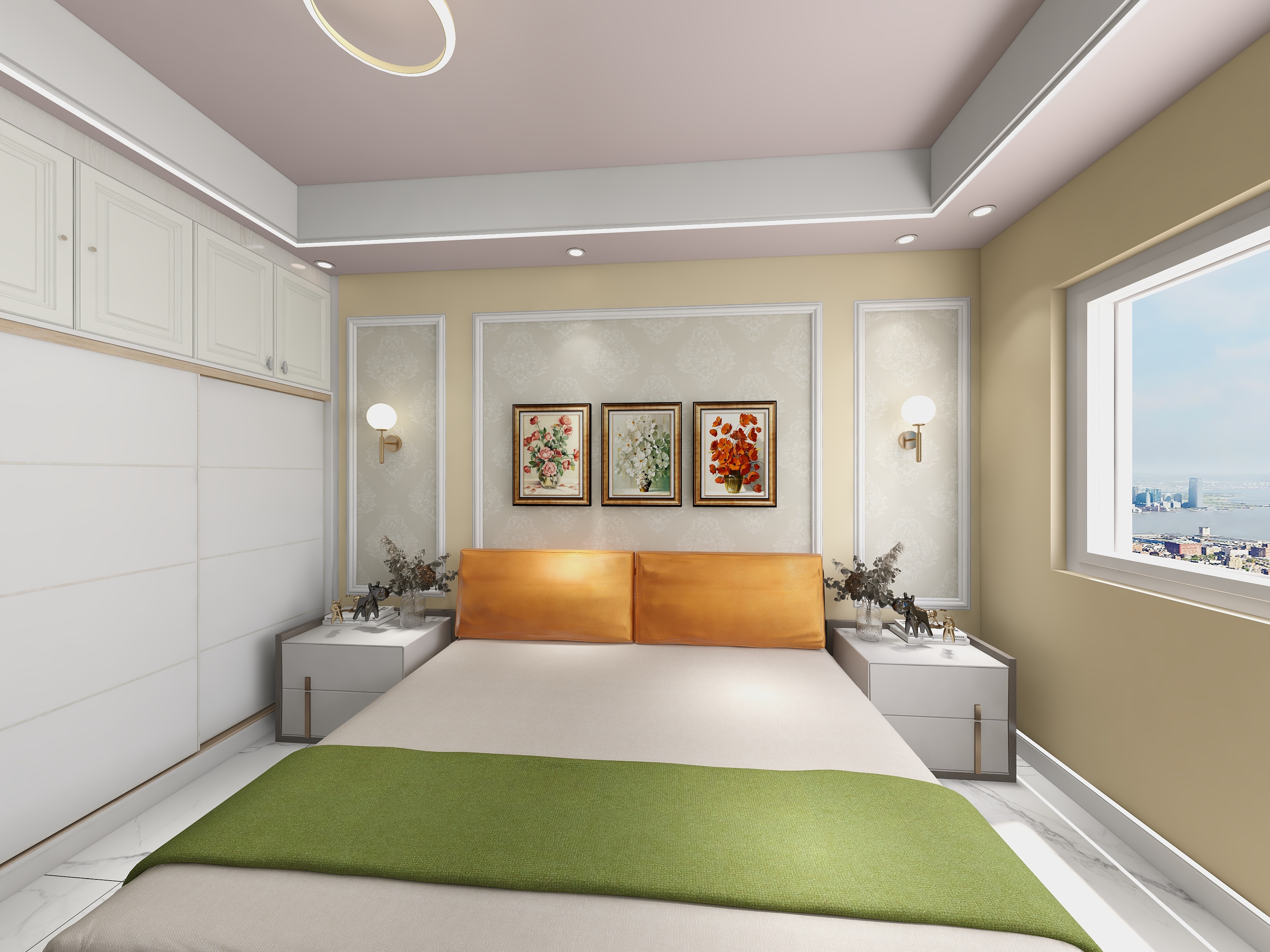 万盾设计13266071980-德信海德公园83.00㎡A2’3室2厅1卫1厨-装修设计方案