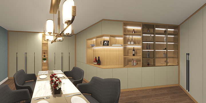 华泰龙大号-地下室衣柜-装修设计方案