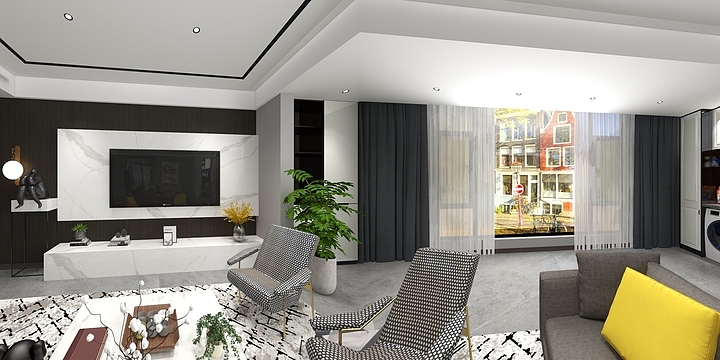 丽水舒纳沃恩-东方郡小区131平方-装修设计方案