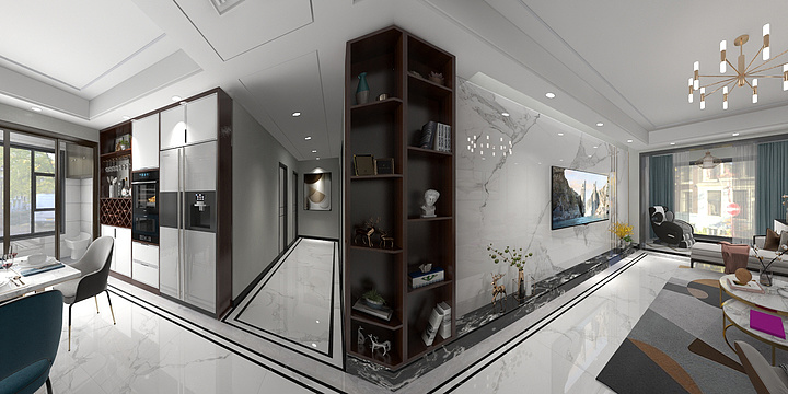 笔画装饰-佳乐澜郡王先生雅居-装修设计方案