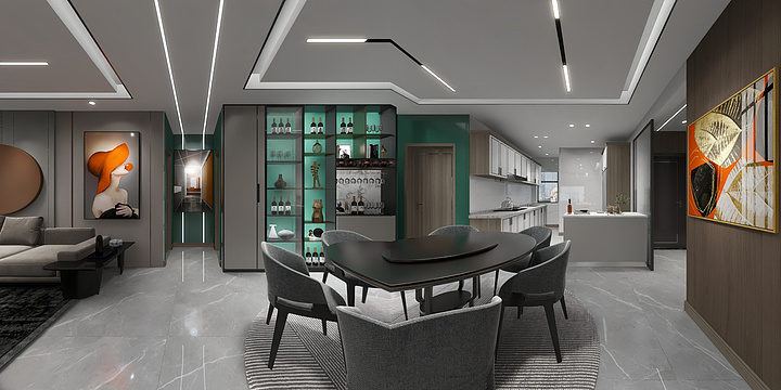 深圳市嘉诚装饰工程公司-软装专业作业户型-装修设计方案