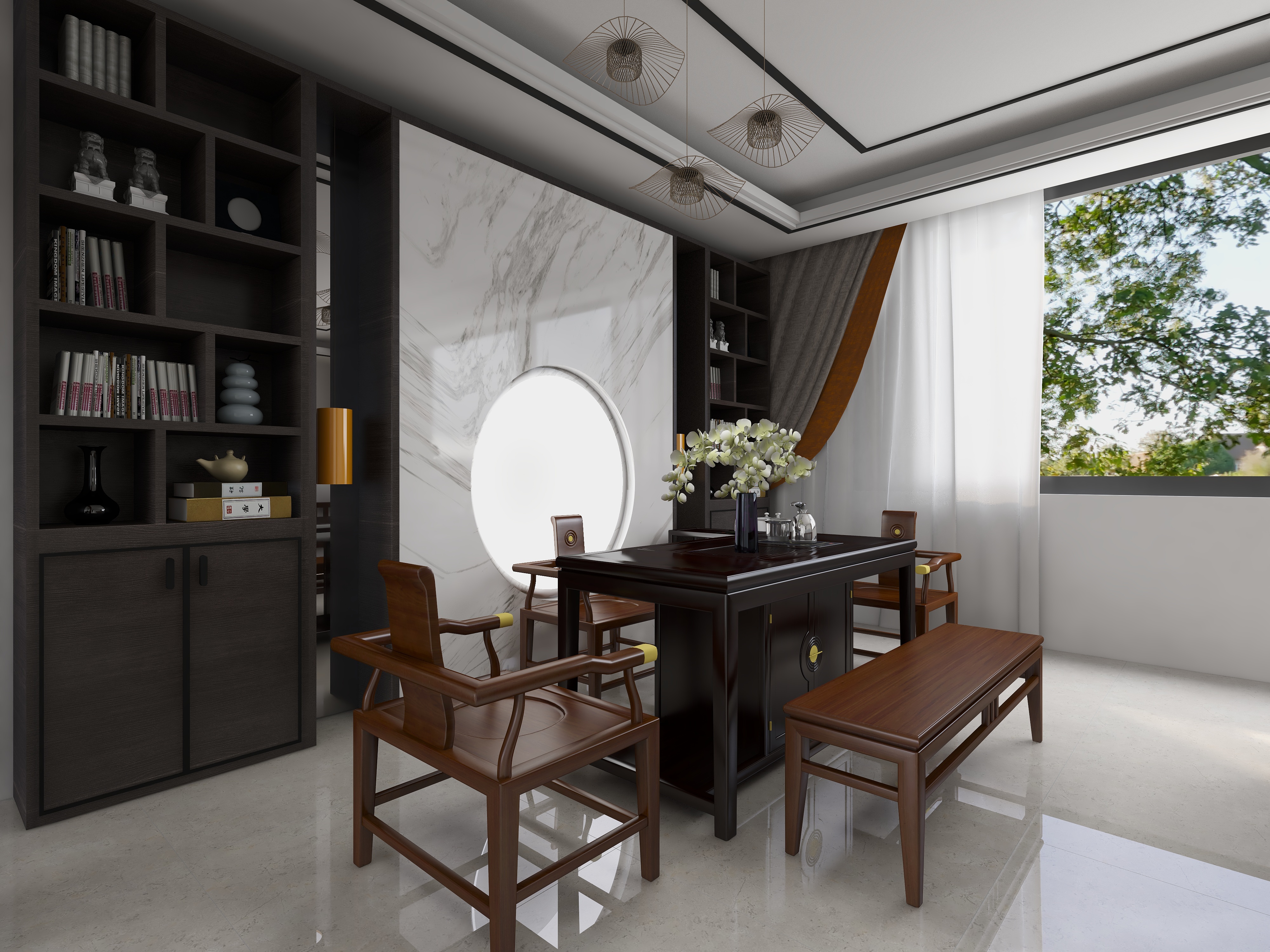 高碑店-平安-列车新城-23-304-茶台-装修设计方案