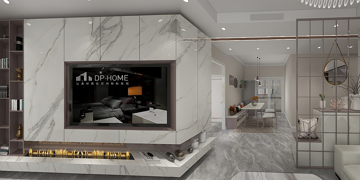 家装私人设计-轻奢样板两室-装修设计方案