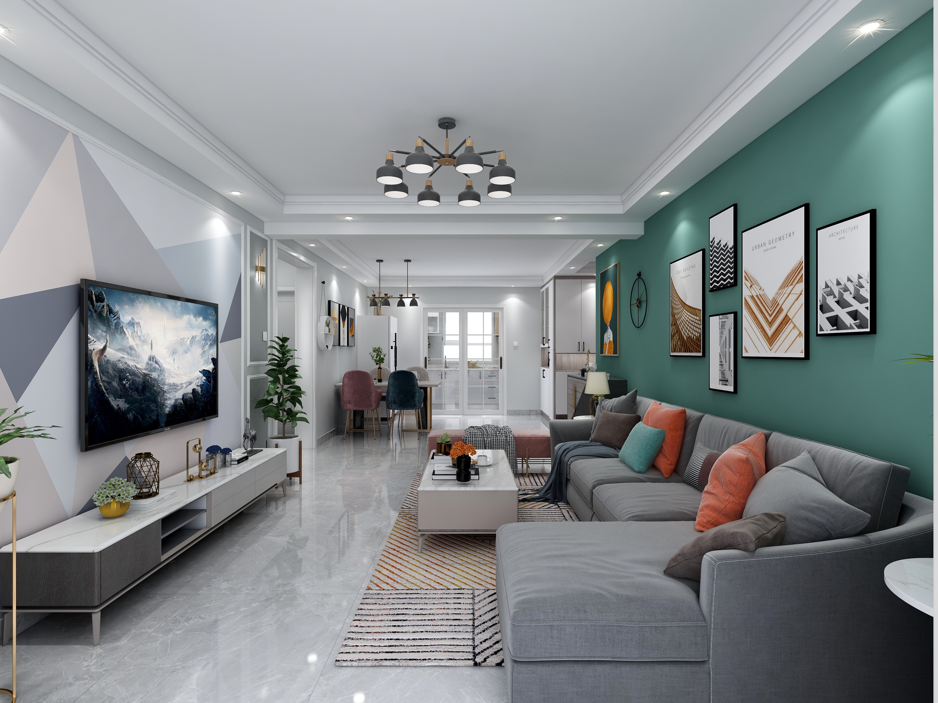 杨昆-107现代简约风装修效果图